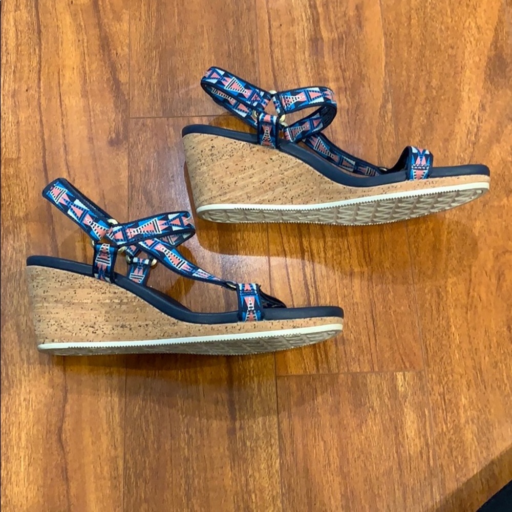 Chic Teva Corked Wedges